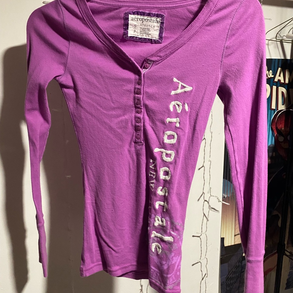 Aéropostale Purple Long Sleeve 2000s S